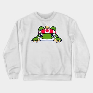 Sneaky japanese frog so cute Crewneck Sweatshirt